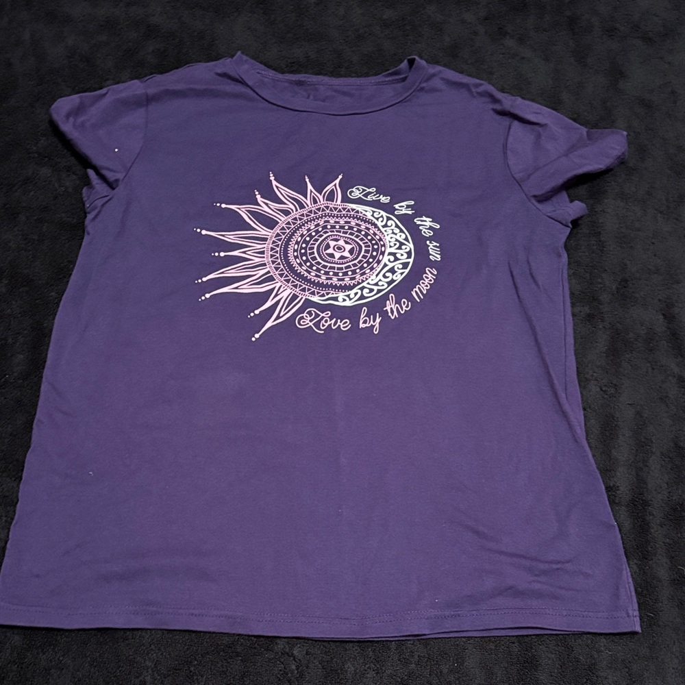Purple Graphic Women's Top